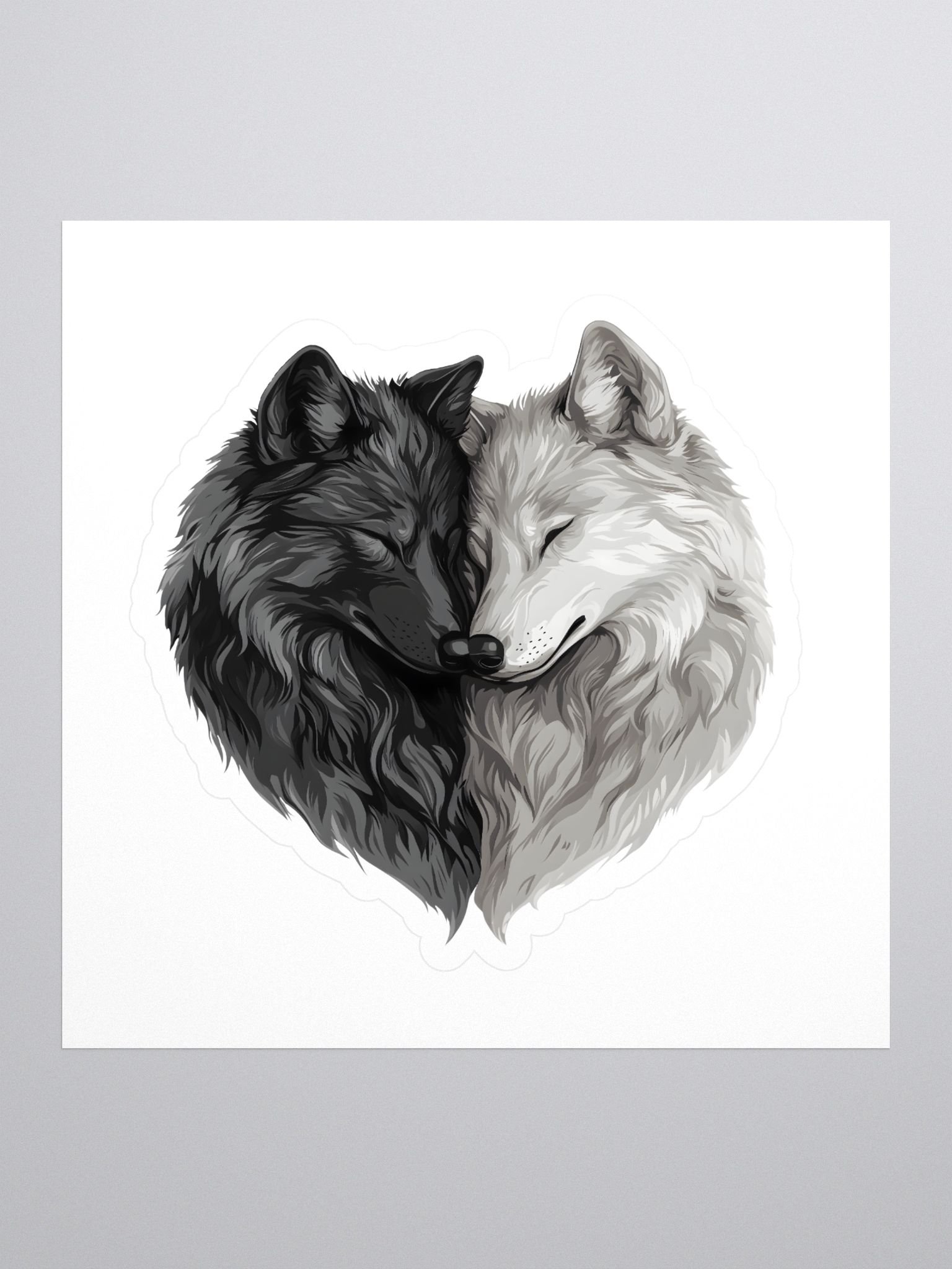 Yin Yang Wolves Sticker Set product image (1)