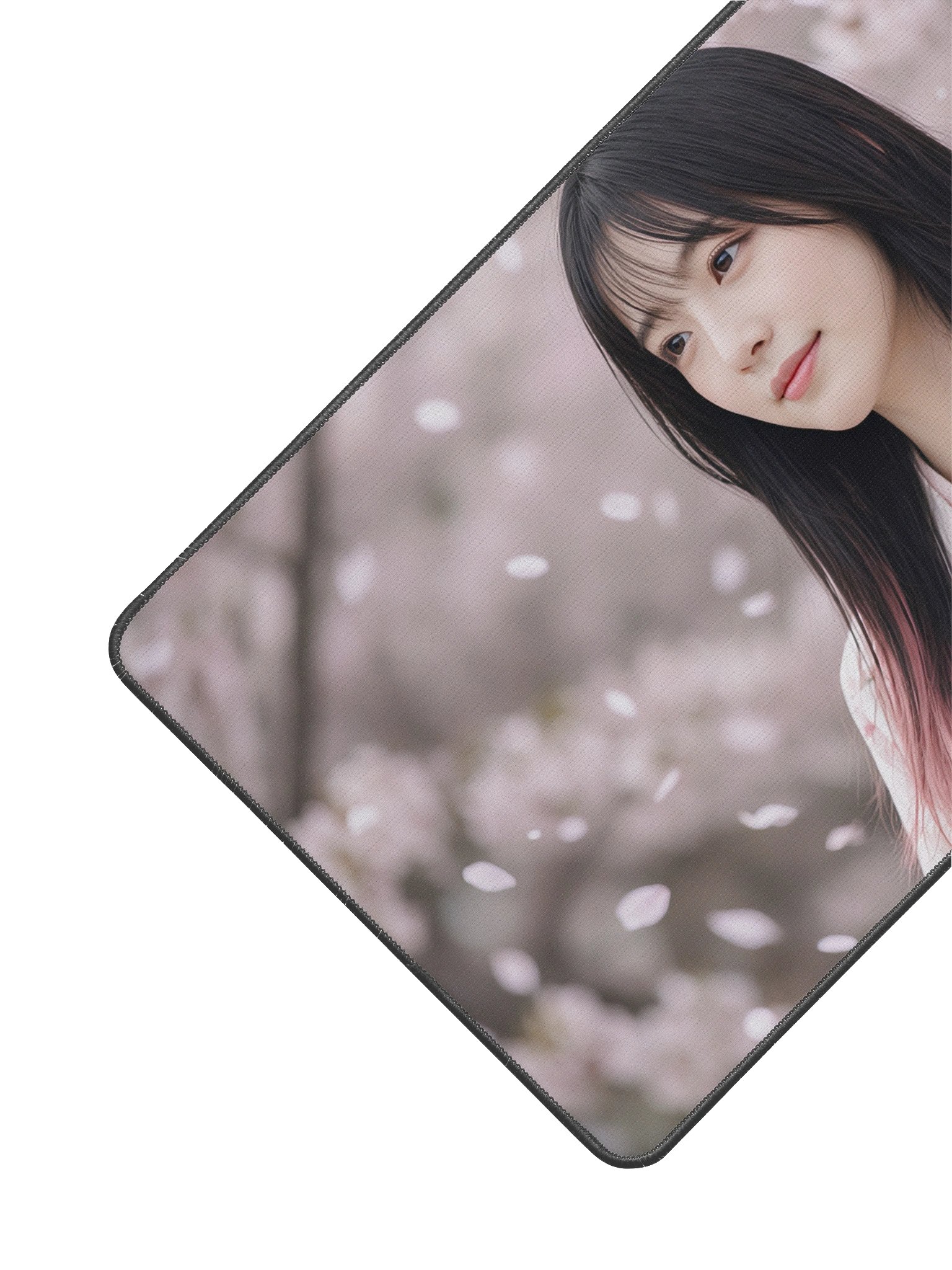 Sakura Blossom Japanese Garden Desk Mat 12" x 22" | Aesthetic Floral Mouse Pad product image (2)
