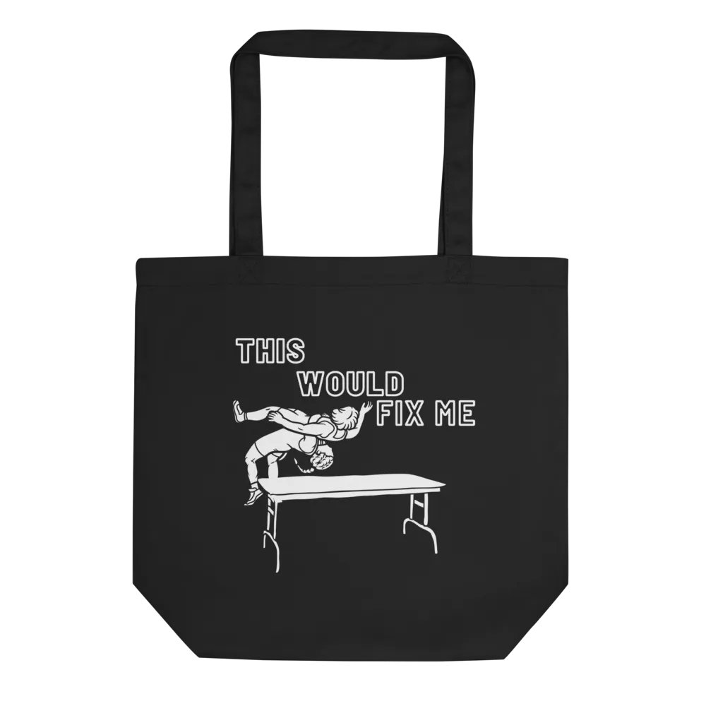 Fix Me White Print Tote product image (1)