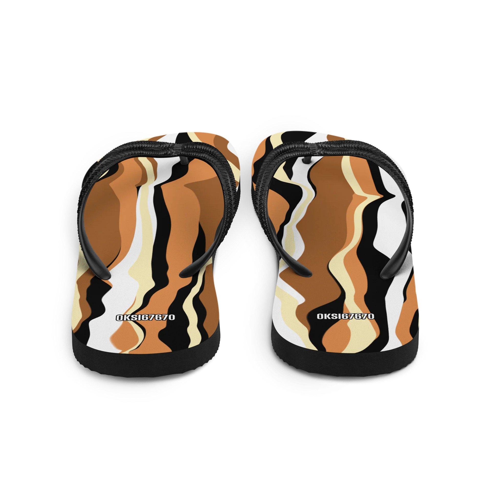 Undulating Stripes Custom Flip-Flops product image (3)