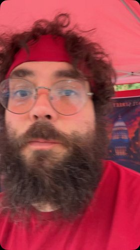 At the Madison Wisconsin protest on July 25, 2026 Jonah book signing. Wish me luck I’m the only one here.