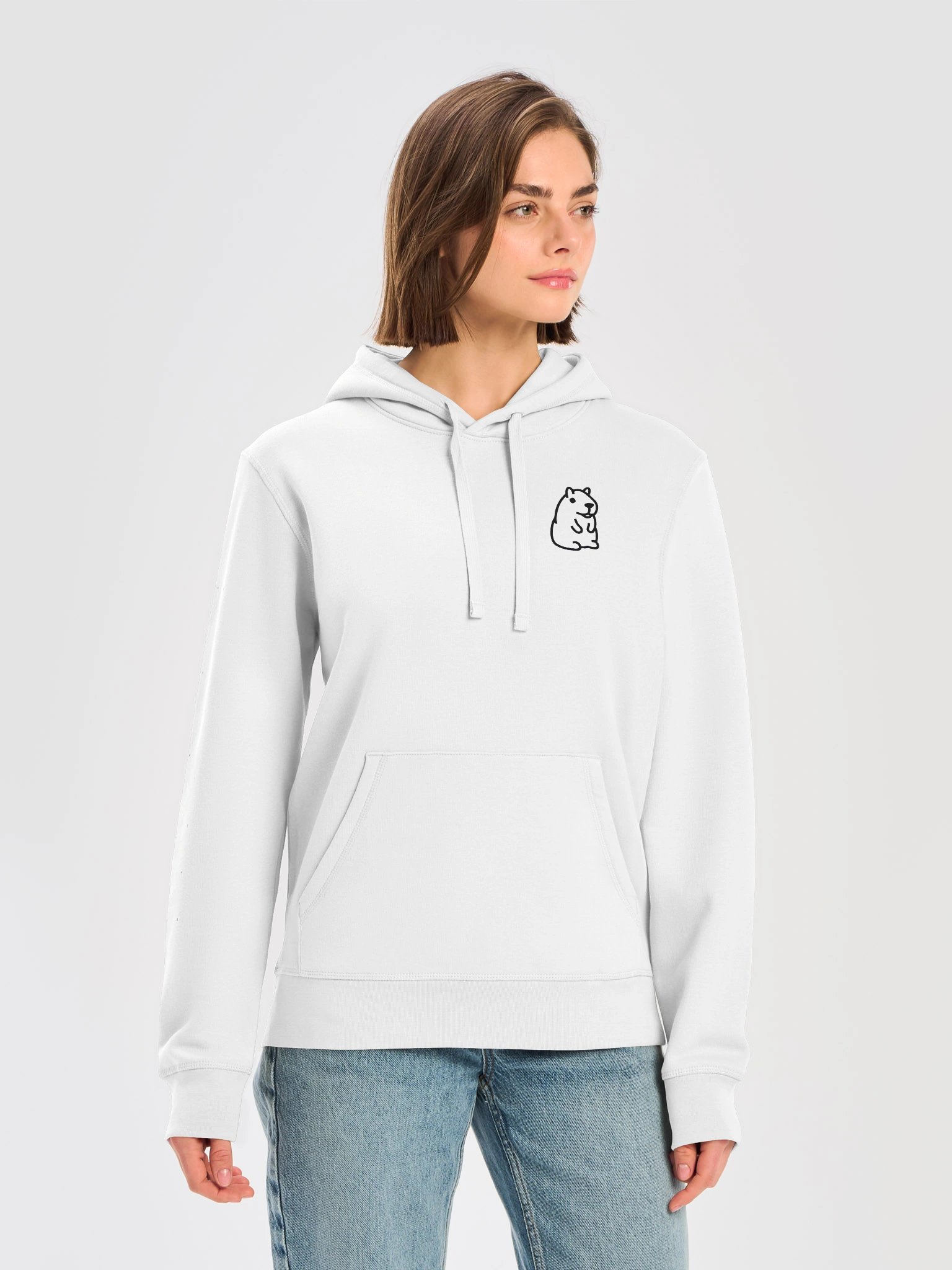 Capybara Black Regular Hoodie product image (5)