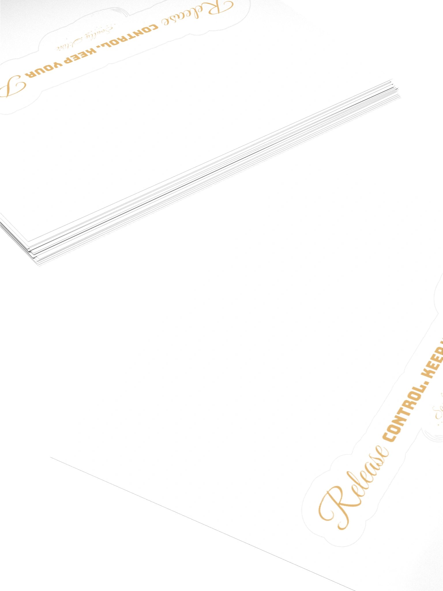 Soully Mine- GOLD PRINT Release Control. Keep Your Peace Sticker product image (15)