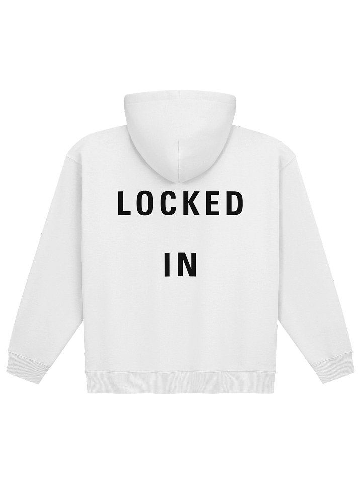 Locked In Hoodie - White / Heather Grey product image (1)