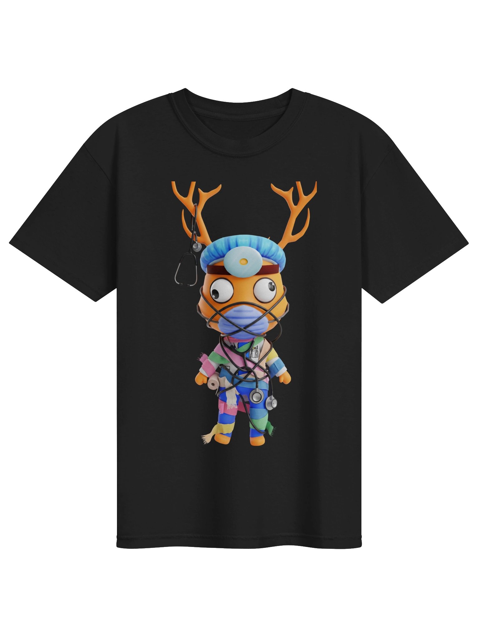 Surgeon Antler Deer Graphic Tee – Cute Creepy Hospital Aesthetic Unisex Shirt product image (1)