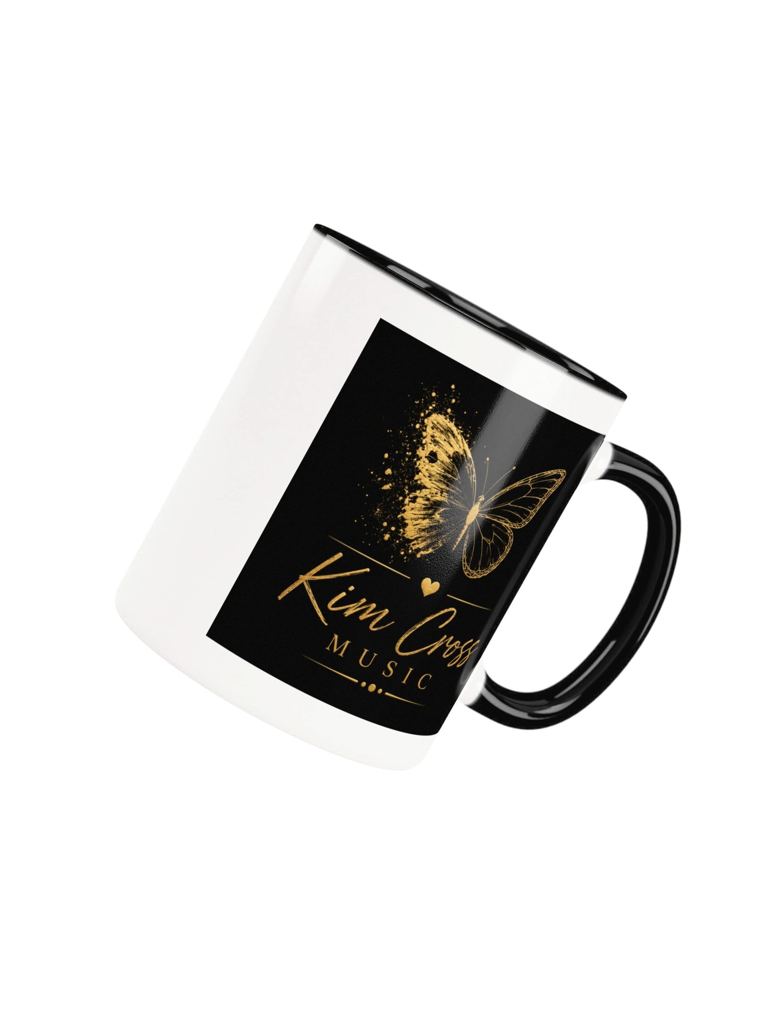 Kim Cross Butterfly Black and WhiteCoffee Mug product image (7)