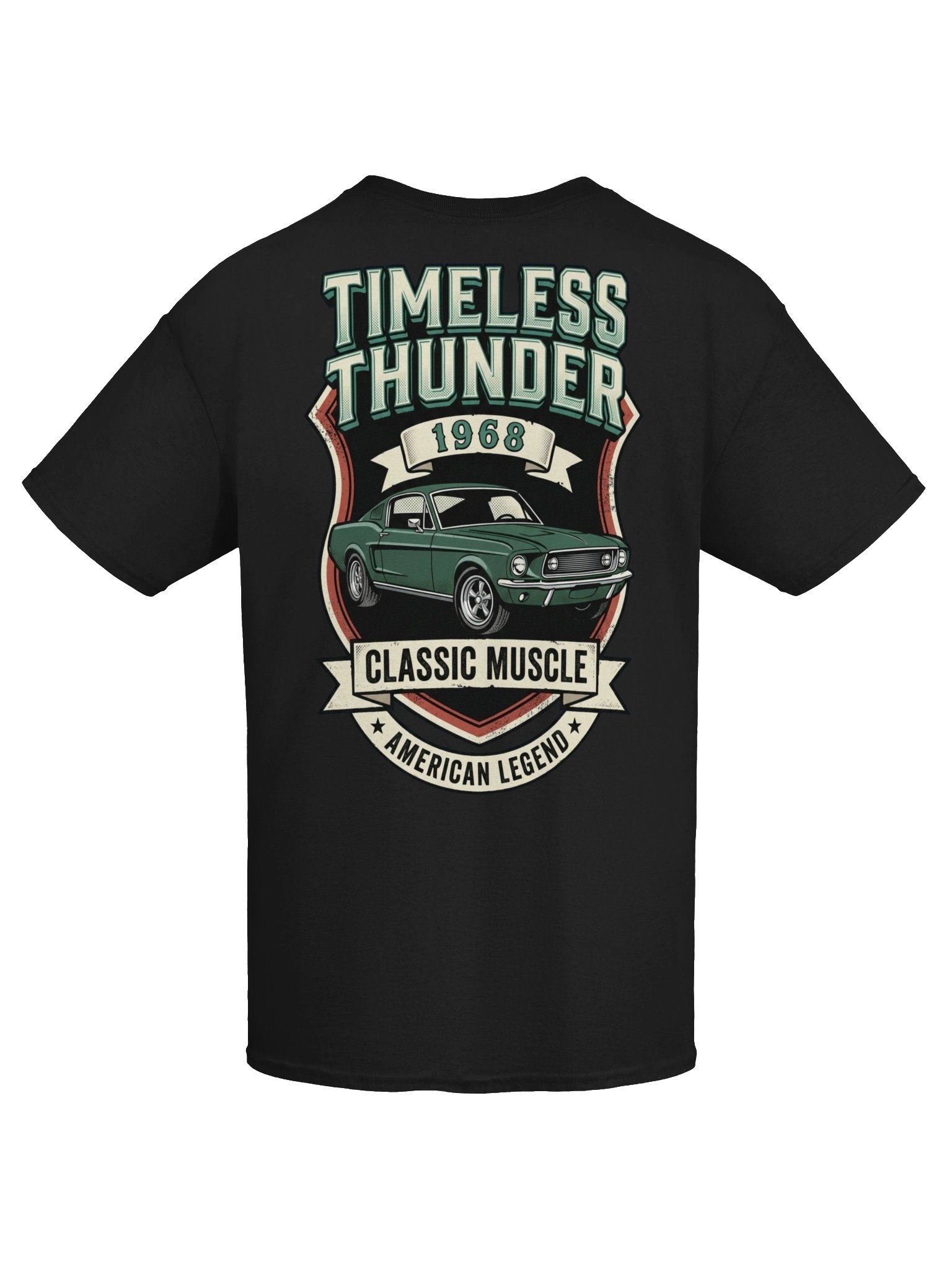1968 Timeless Thunder Classic Muscle Car T-Shirt | Vintage American Legend Tee product image (3)