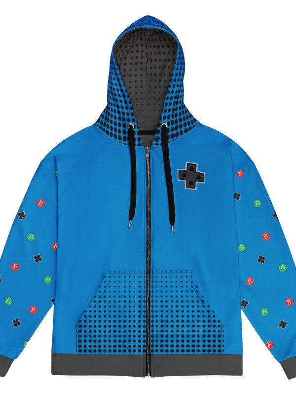 Retro GamePad Hoodie (Blue Edition) + Zimmi Sticker Pack product image (2)