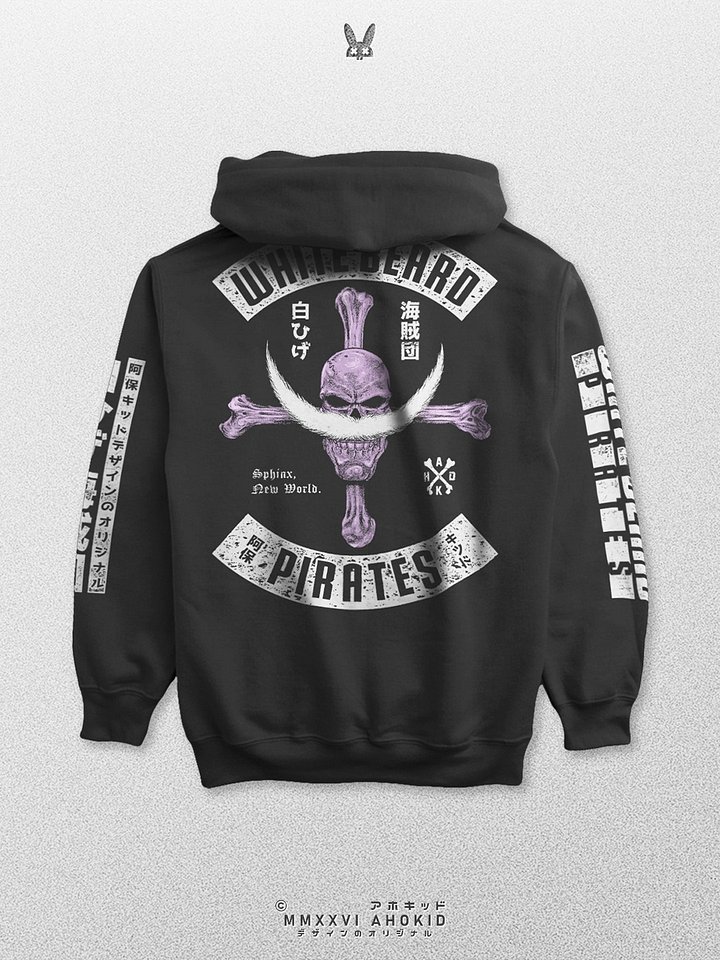 White Beard Pirates - Realistic Jolly Roger - Classic Hoodie product image (1)