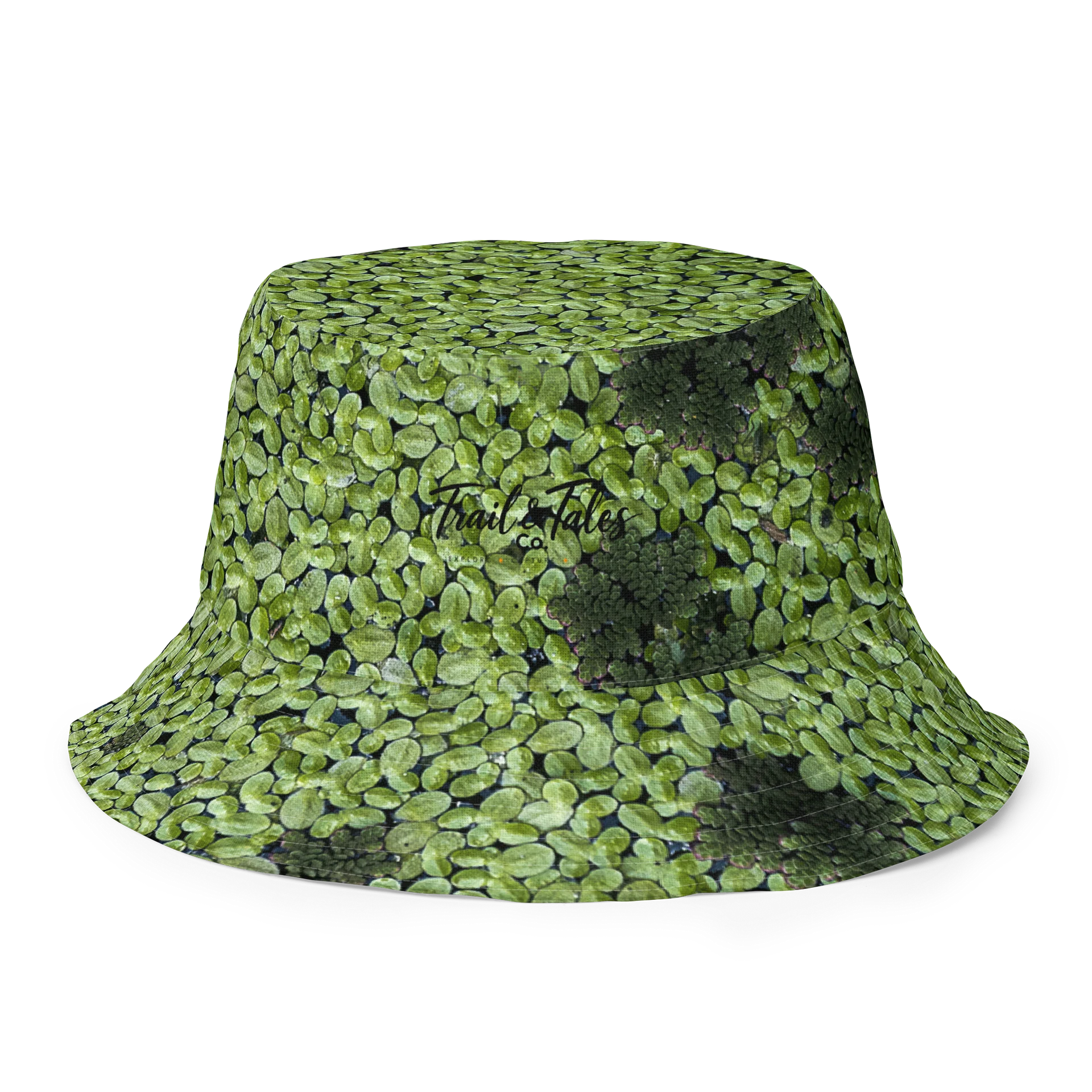 Golden Strata: Earthy Swirl Marble Pattern Reversible Bucket Hat | Botanical & Marble Sun Cap | Tiger Eye Outdoor Beach Hat product image (1)