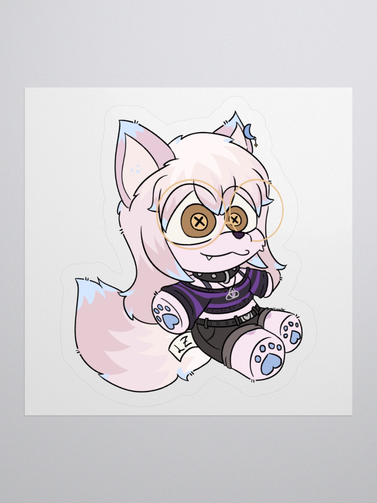 Lunazera Wolf Plushie Sticker product image (2)