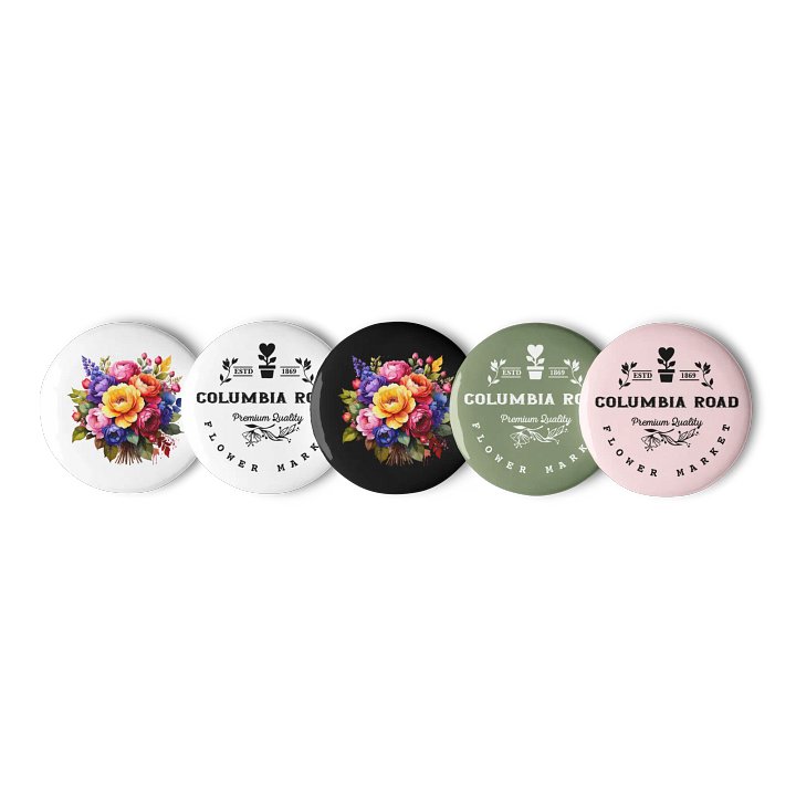 Columbia Road Market Badge Set (Floral) product image (1)