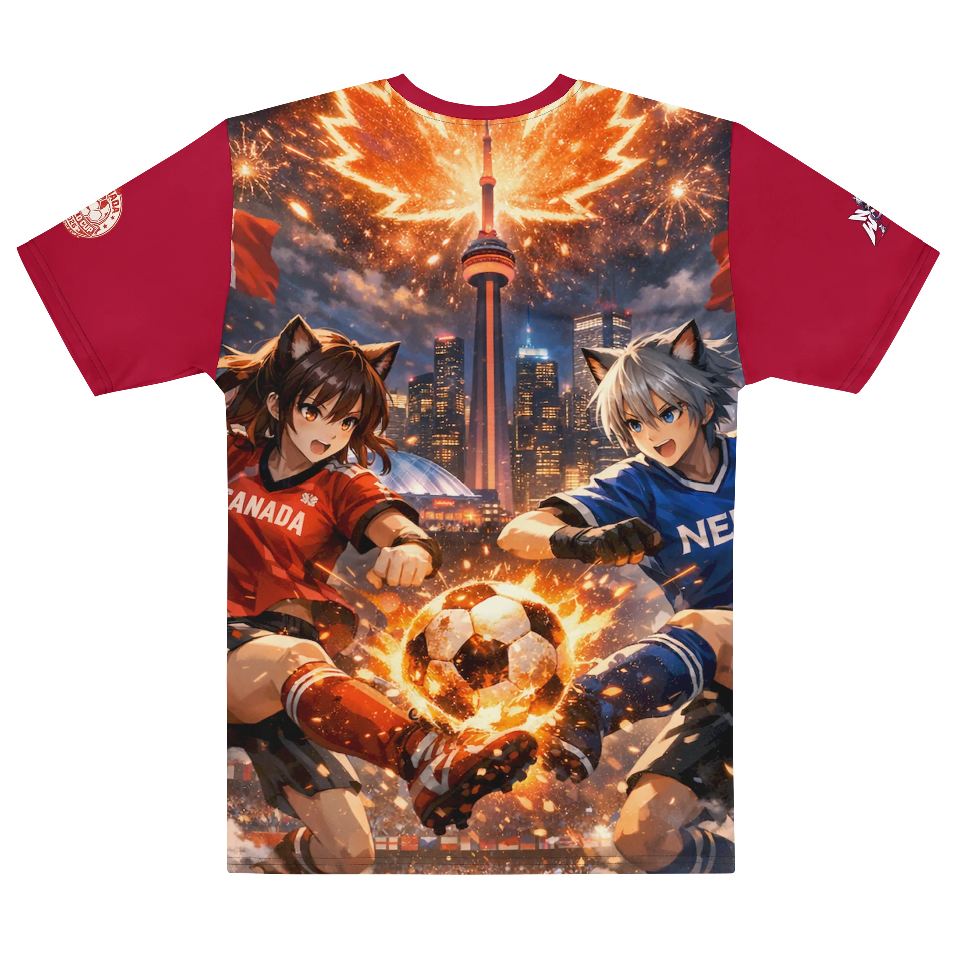 ⚽ Neko Wear World Cup Clash Anime Shirt — Toronto 2026 Limited Drop 🇨🇦 product image (2)
