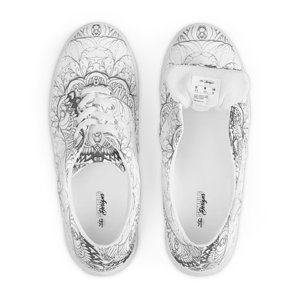 Mandala Symmetry Canvas Shoes product image (4)