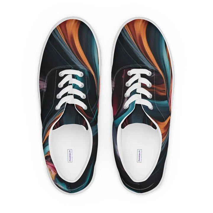 Fluid Motion Lace-Up Canvas Shoes product image (1)