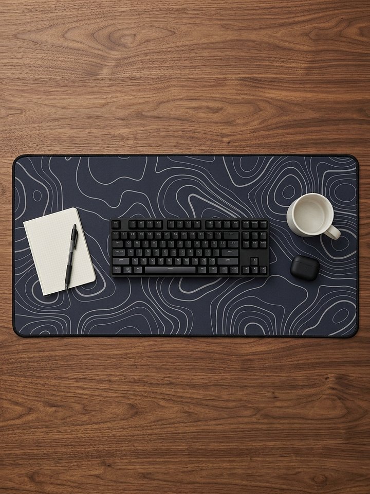High Ground desk mat (white on black) product image (2)