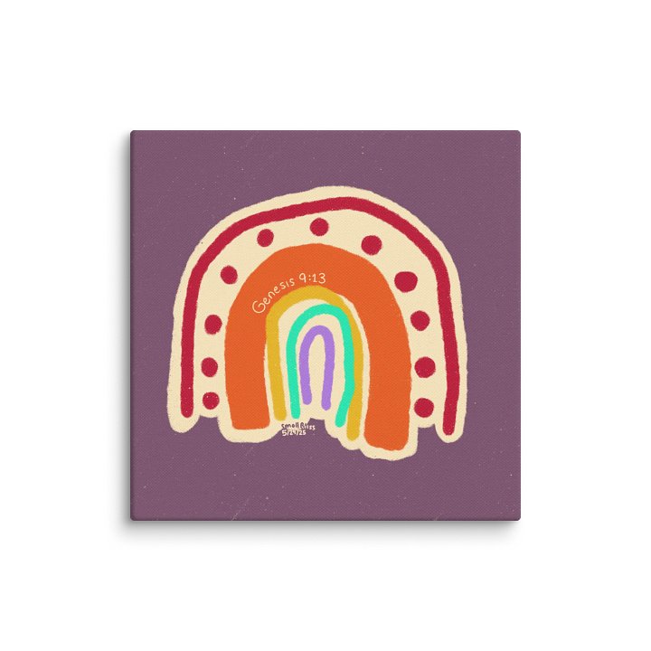 Doodley Boho Rainbow Canvas product image (1)
