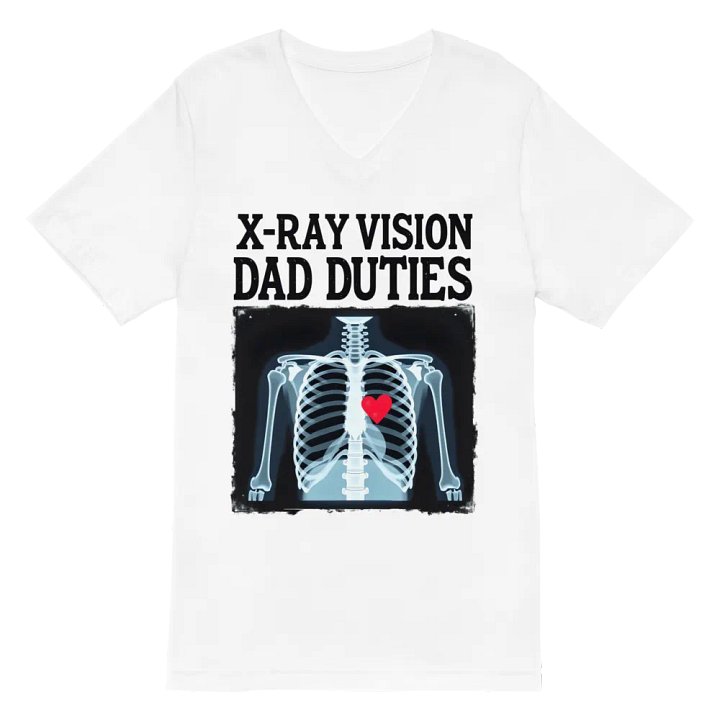 X-Ray Vision Dad Duties V-Neck Tee product image (2)