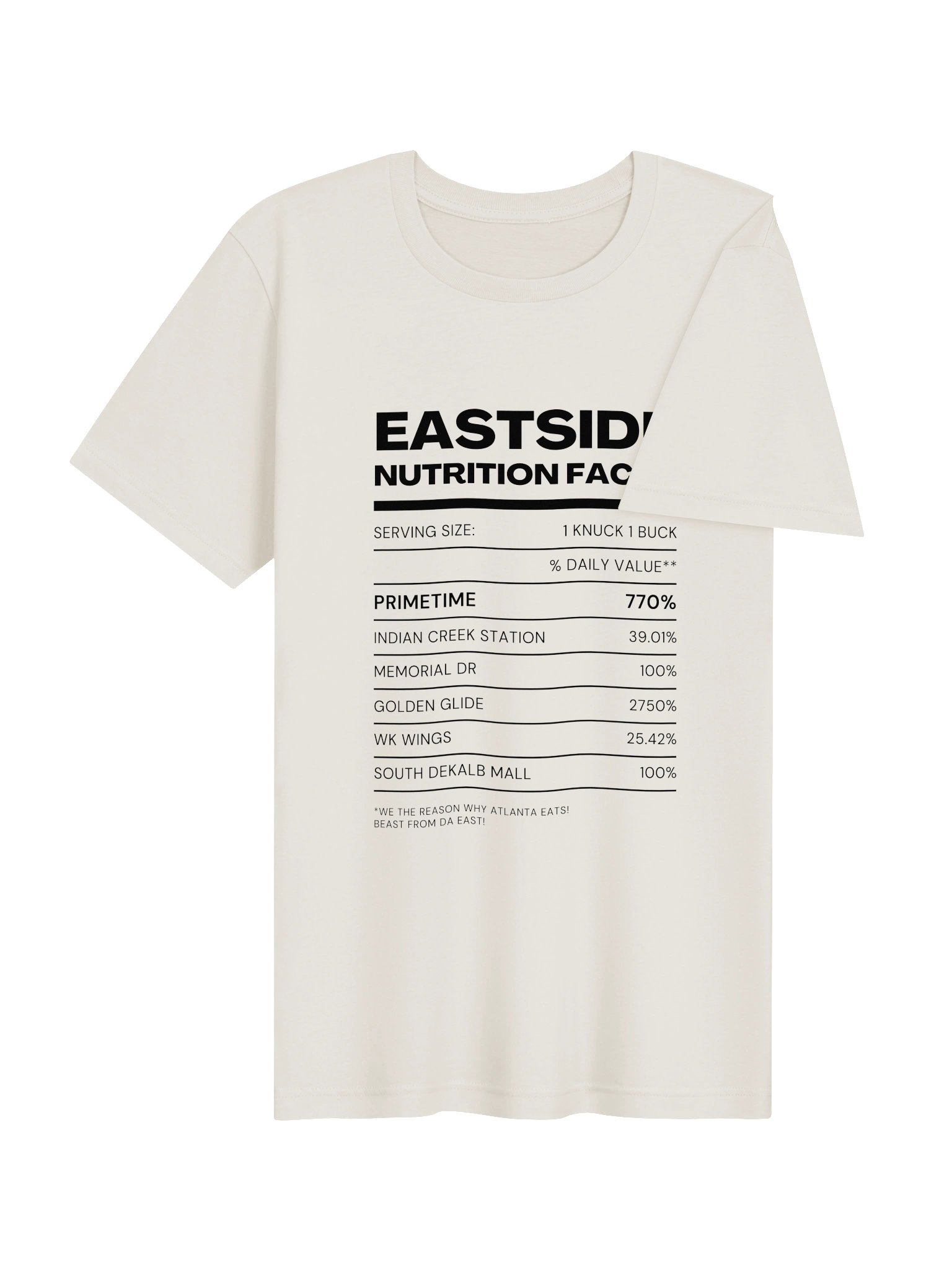 Nutrition Facts Eastside T-Shirt product image (24)