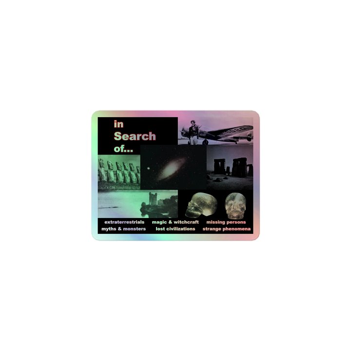 In Search of... Holographic Sticker product image (1)