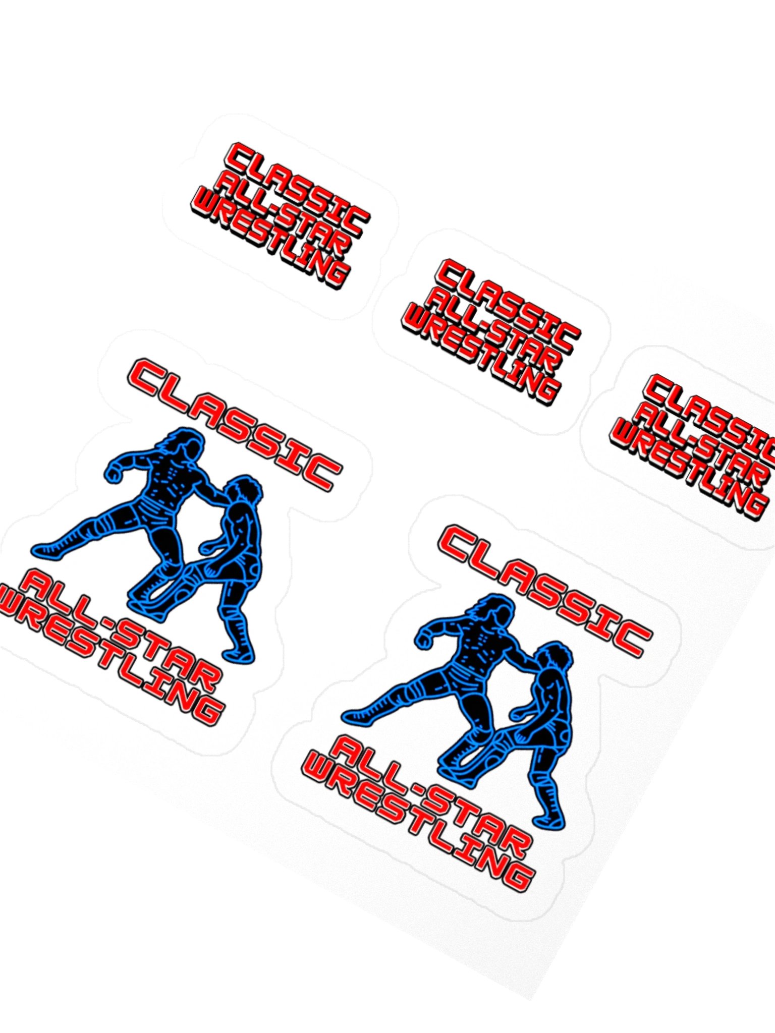 Classic All Star Wrestling Kiss Cut Sticker Set product image (5)