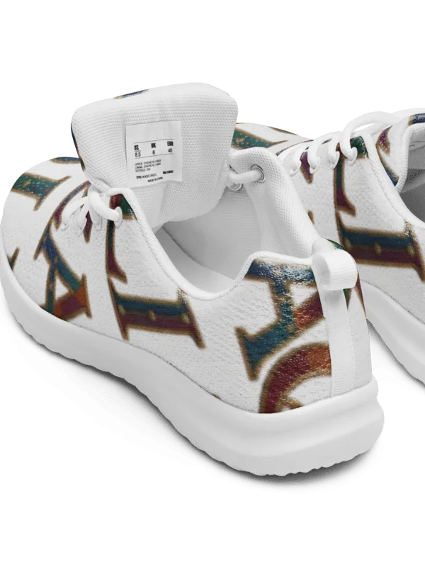 XZAQLI "Jeweled Script" Premium Men's Sneakers (White) product image (7)
