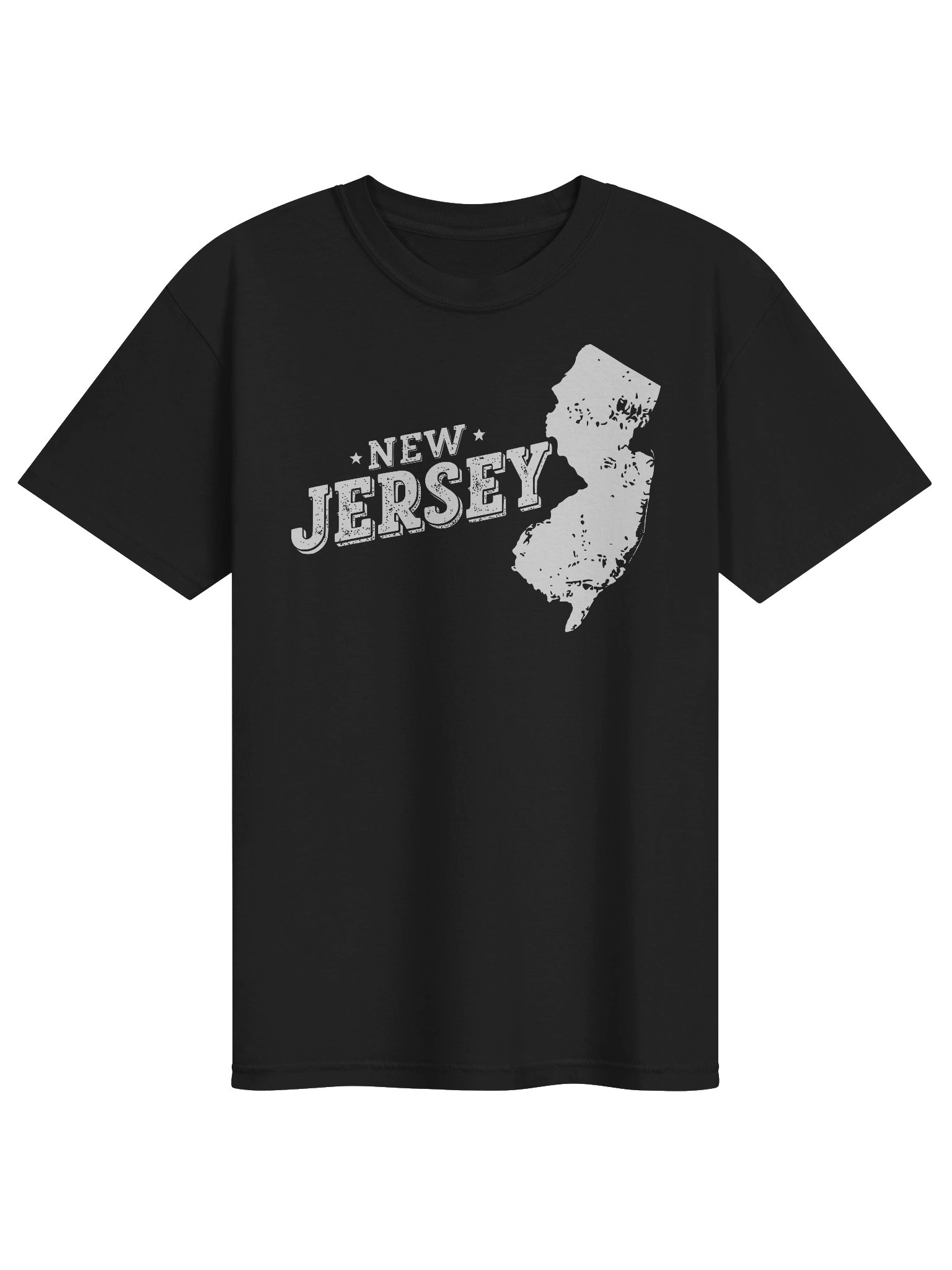 New Jersey State Outline T-Shirt | Vintage State Pride Travel Tee product image (1)