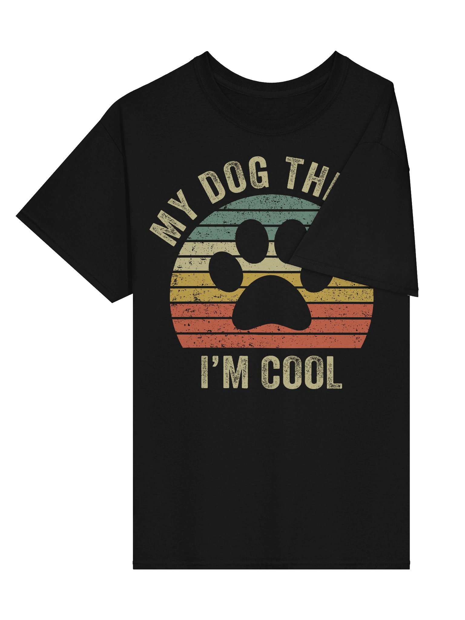 My Dog Thinks Im Cool Retro Dog Lover T-Shirt product image (3)