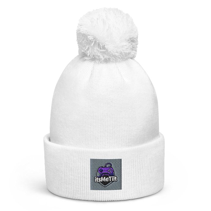 itsMeTiit Purple Gaming Controller Pom-Pom Beanie product image (1)