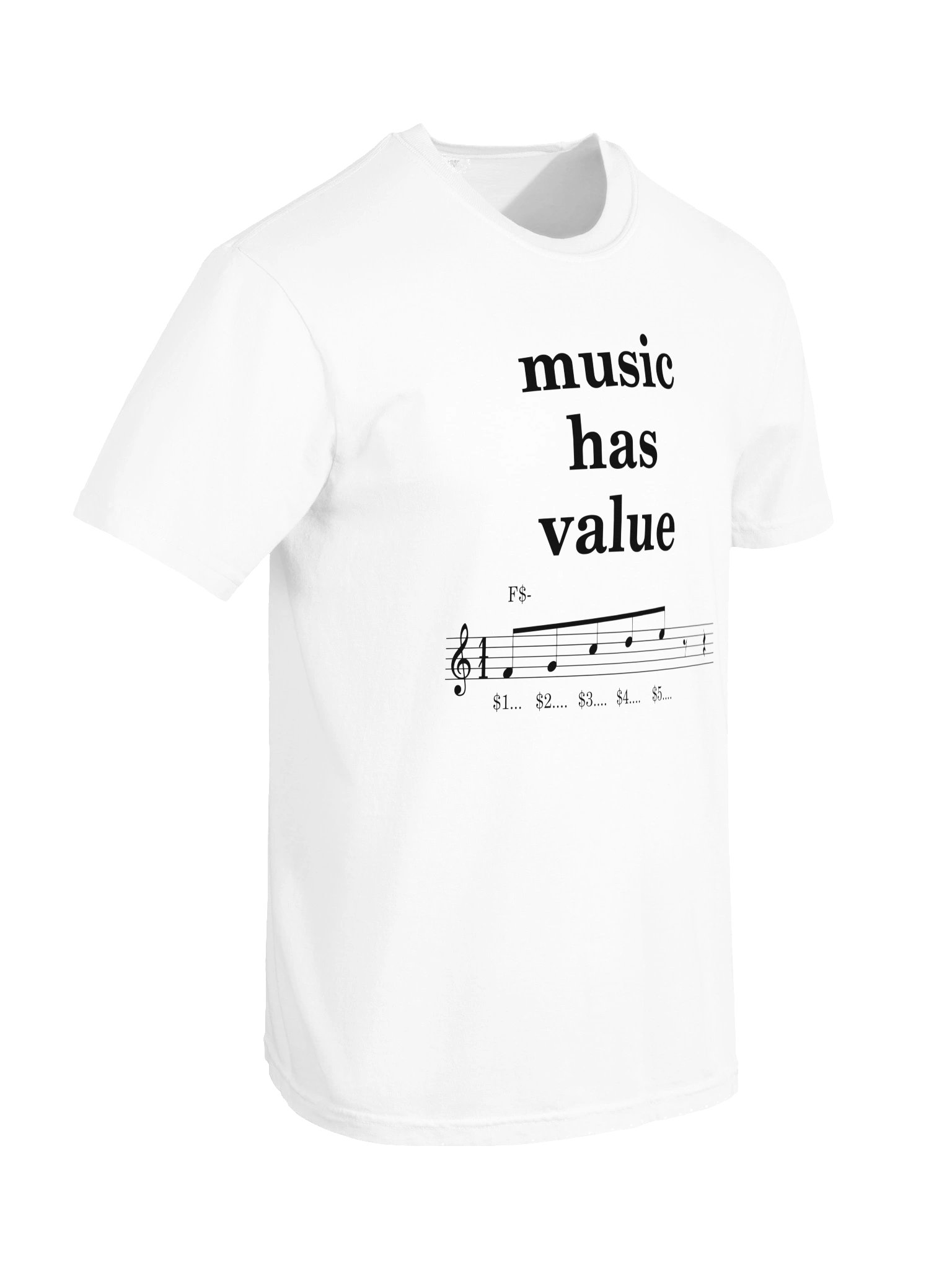 music has value (white) product image (10)