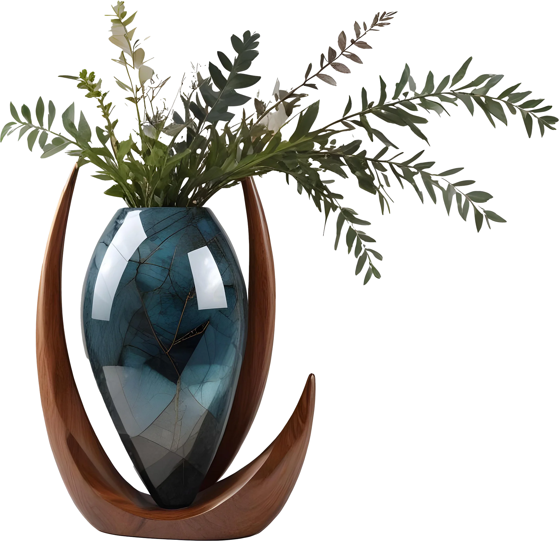 Celestial Symphony Crescent Vase – PNG product image (1)