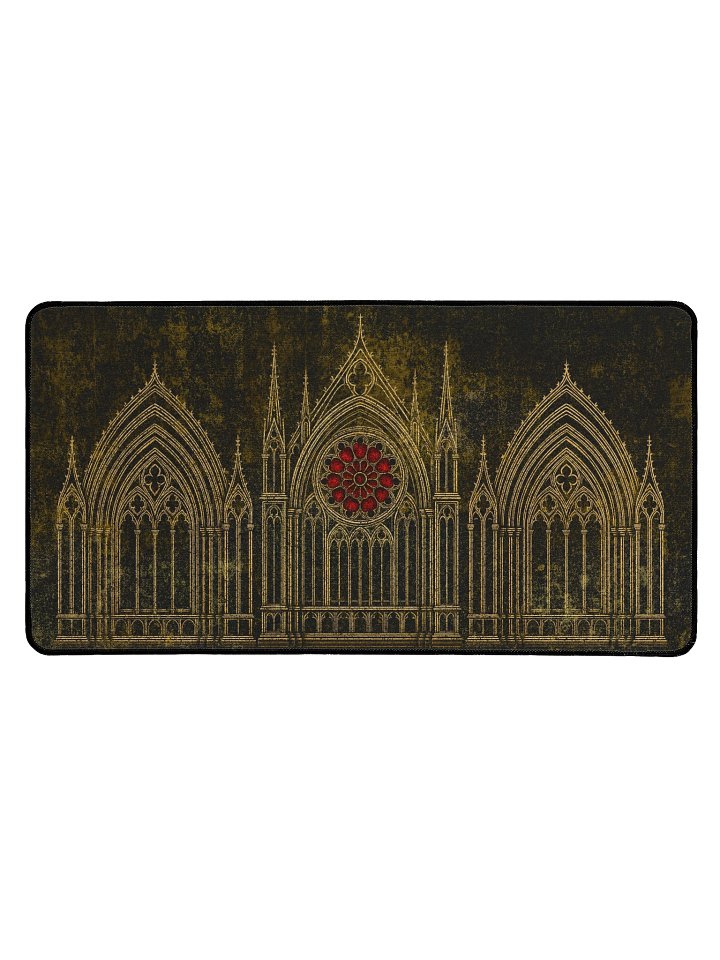Gothic Architectural Desk Mat 15.5” x 31.5” product image (2)
