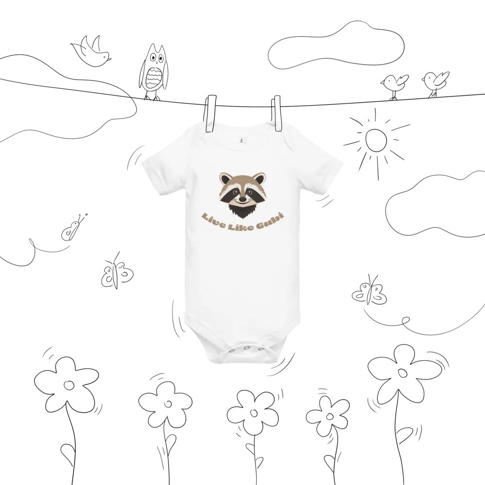 Happy Raccoon Baby Onesie product image (9)