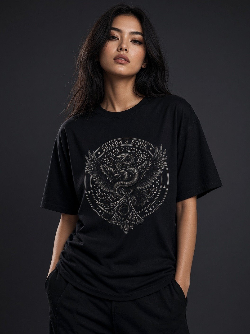 The Nocturnal Pact // Serpent & Raven Heavyweight Tee product image (1)