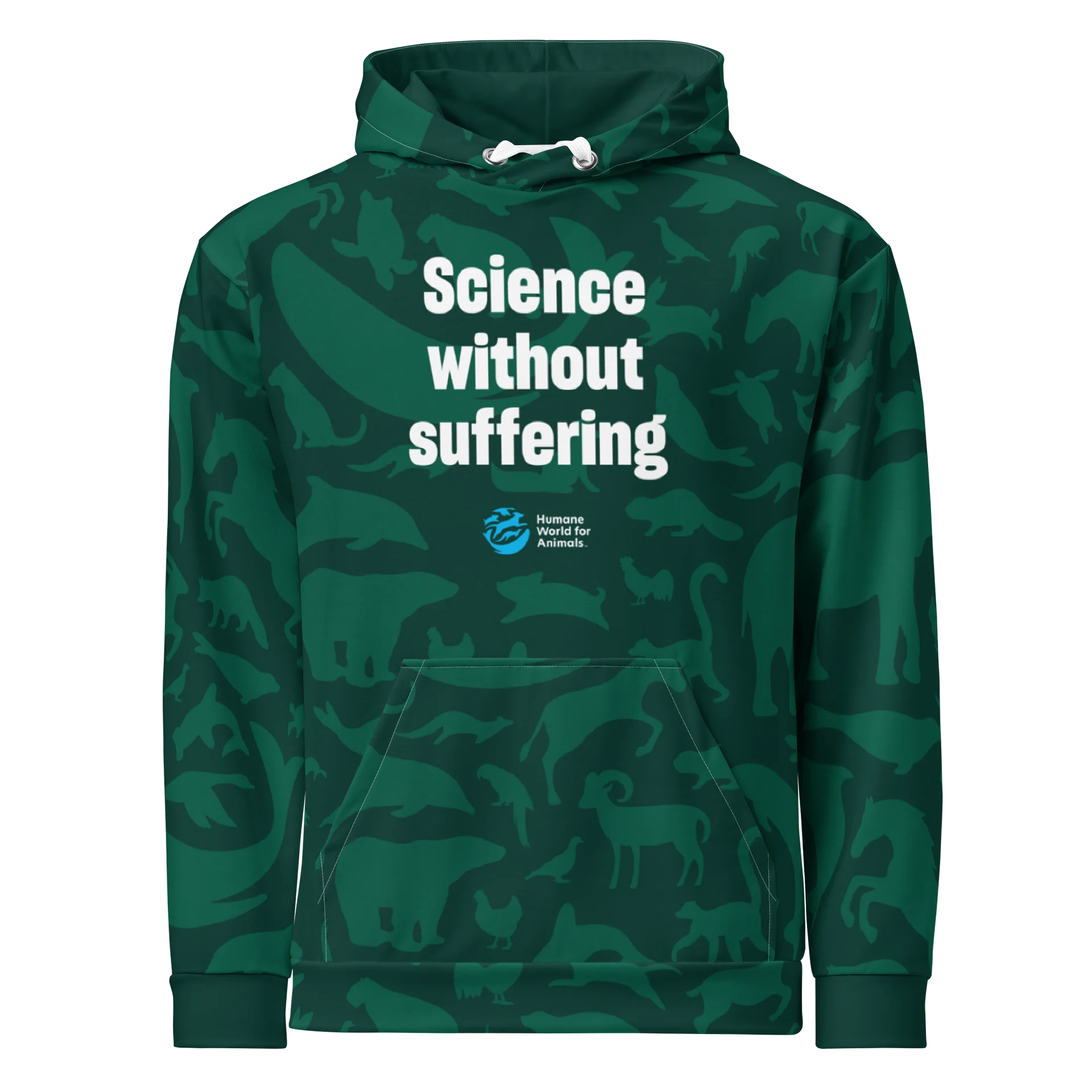 Science without suffering hoodie - Green product image (1)