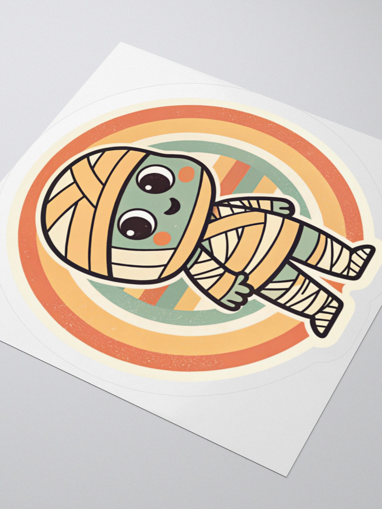 Retro Mummy Kiss Cut Stickers product image (8)