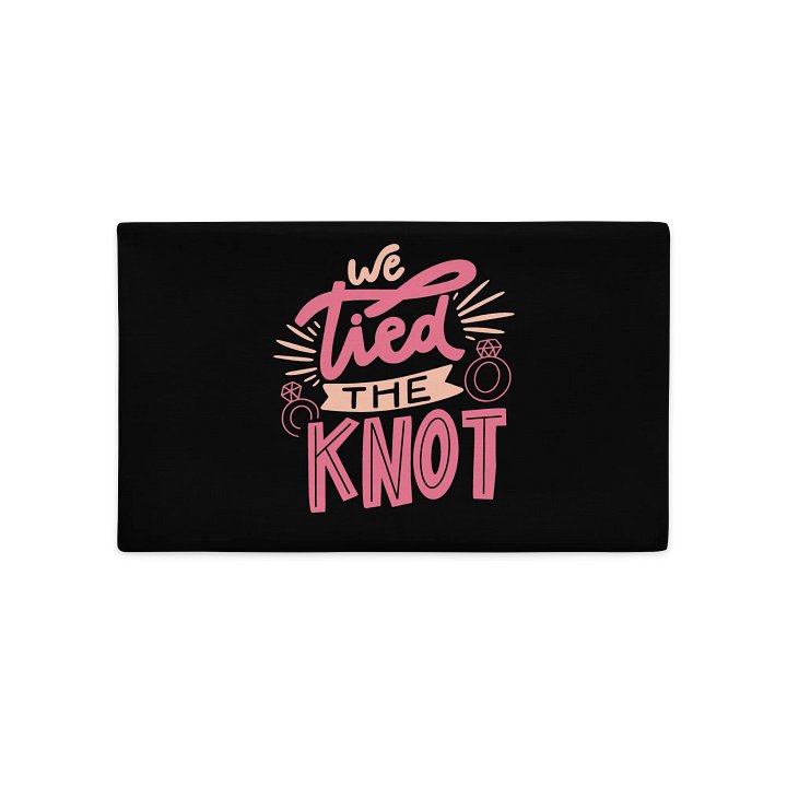 Tied the Knot Premium Pillow Case product image (2)