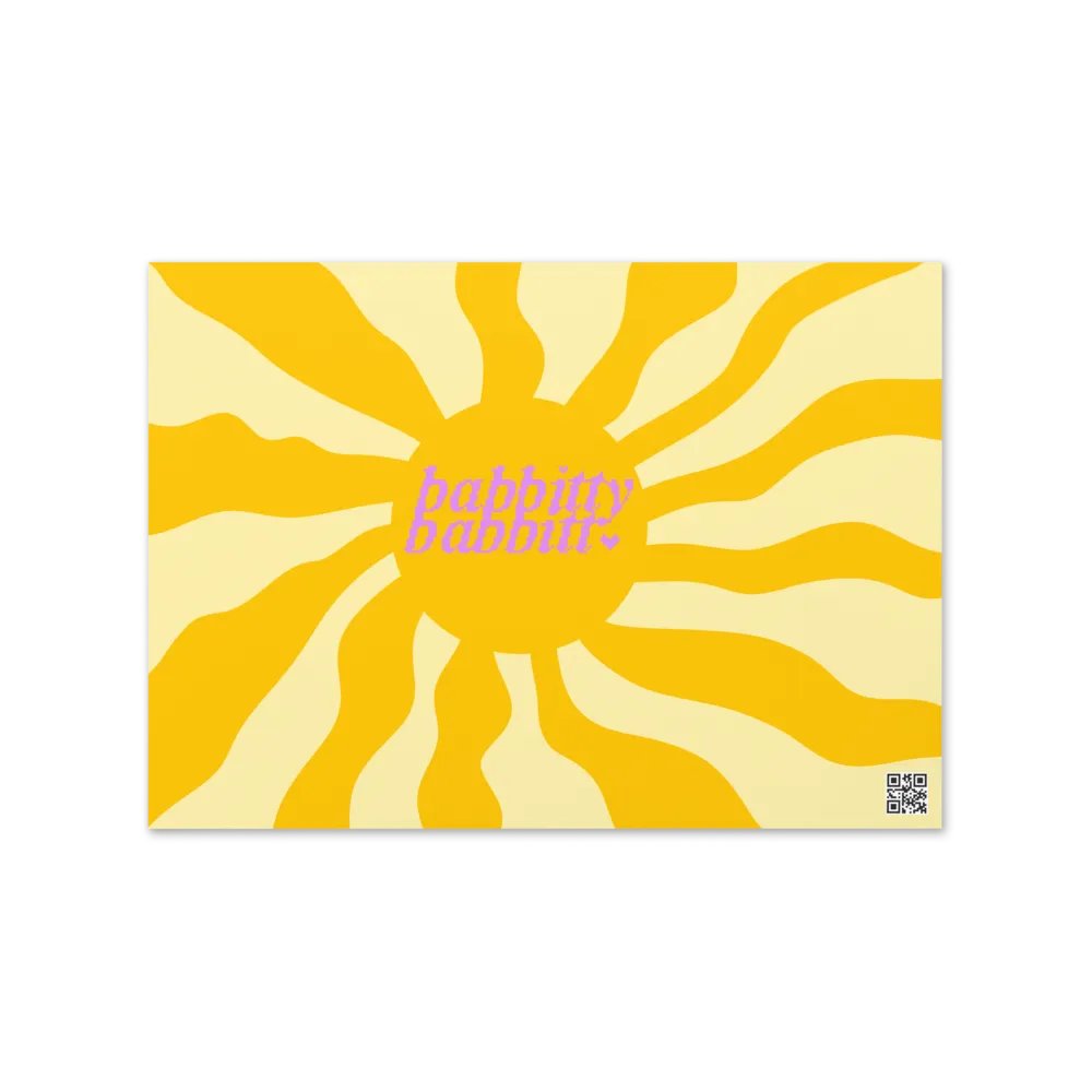 Happy Easter retro landscape greetings card product image (5)