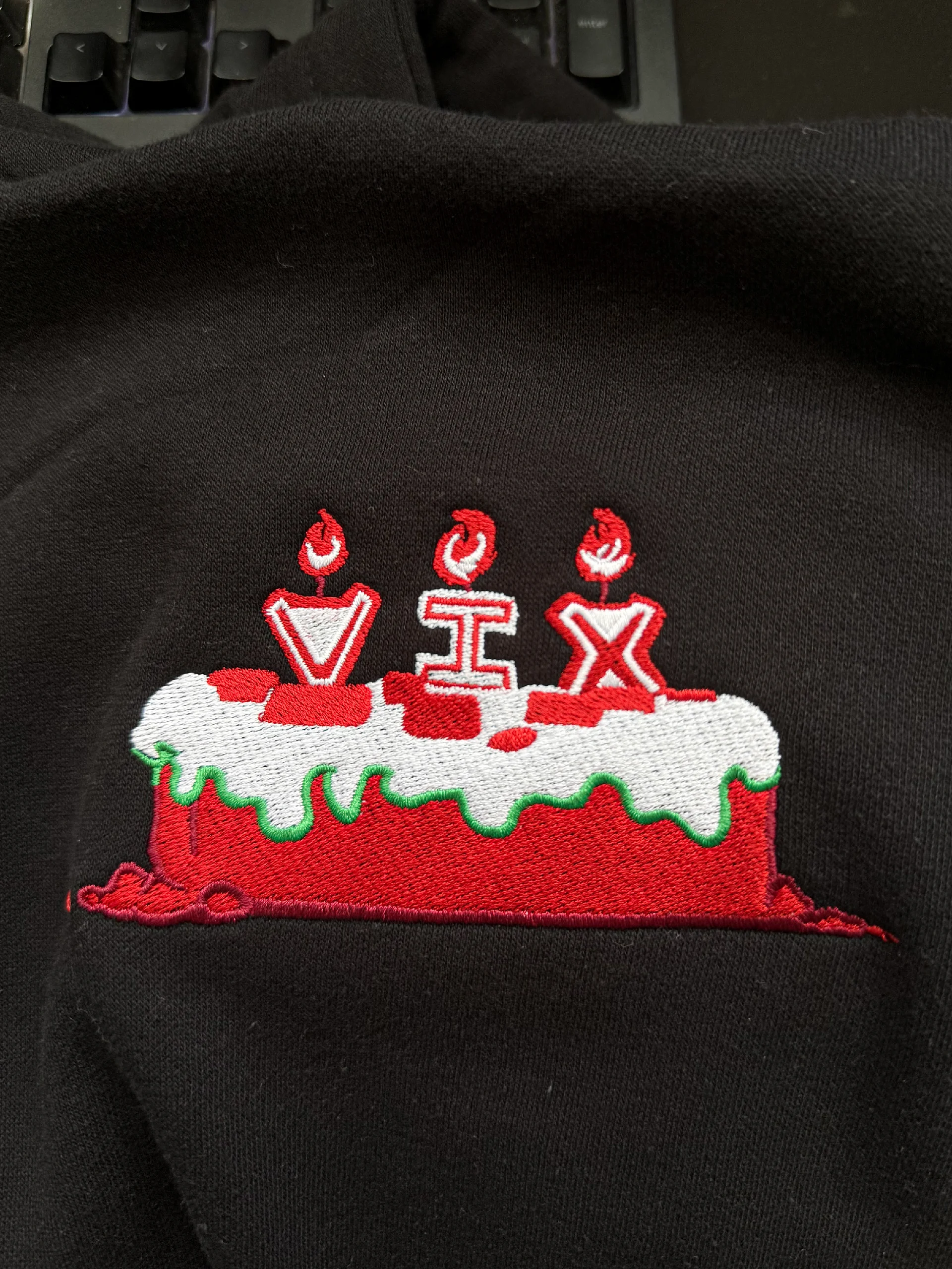 Embroidered "I'll Make a Cake" Hoodie product image (2)