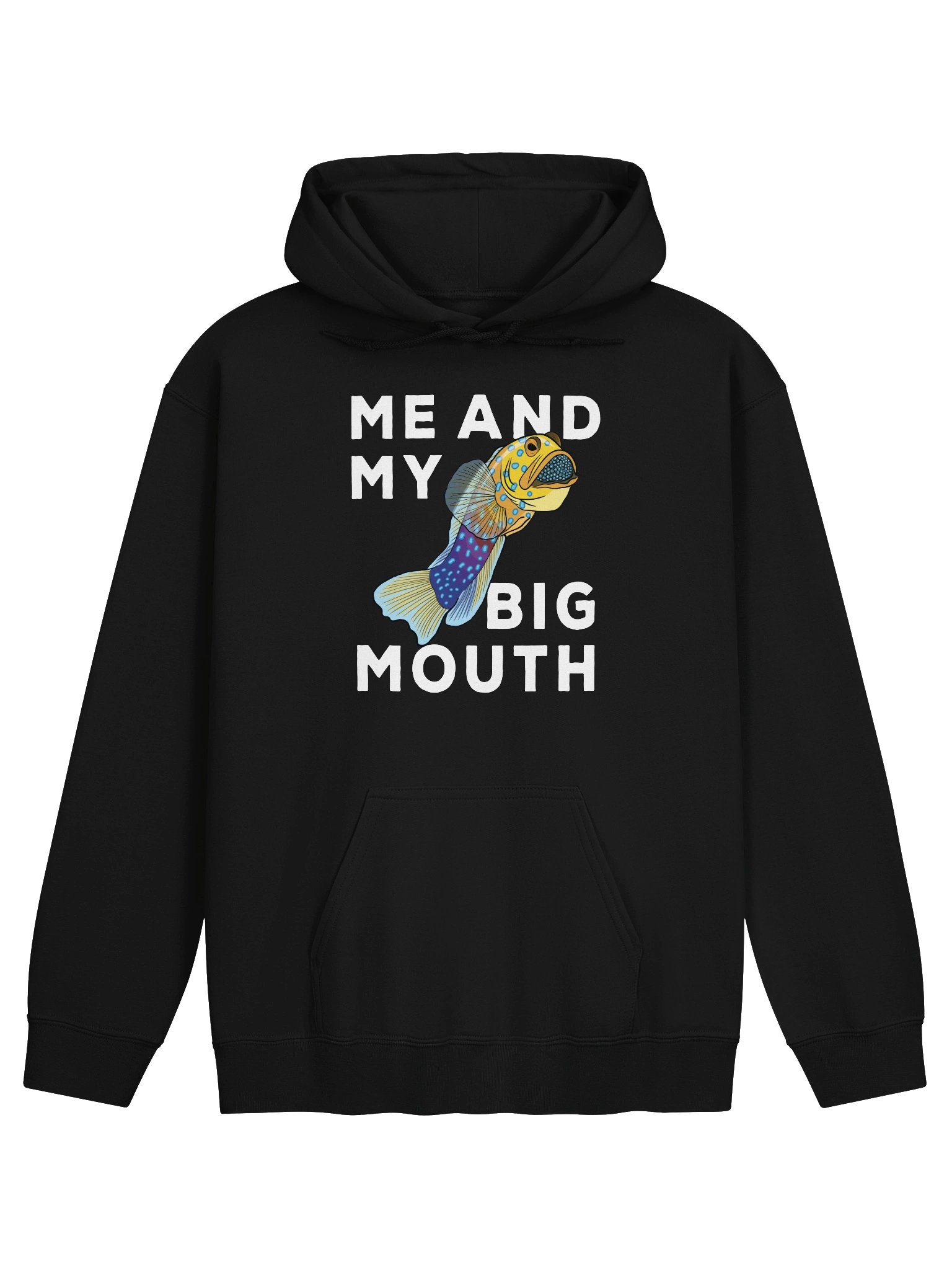 Me and My Big Mouth Blue-Spotted Jawfish Hoodie for Reef Aquarium Lovers product image (3)