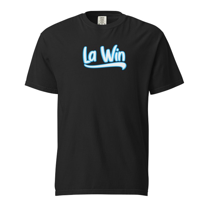 T-Shirt noir « La Win » blanc/bleu ciel product image (1)