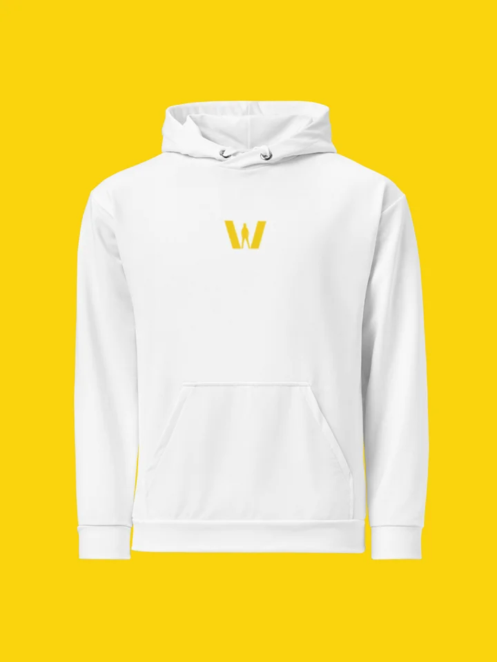 All-Over Print Recycled Unisex Hoodie, White | WIL Style product image (1)
