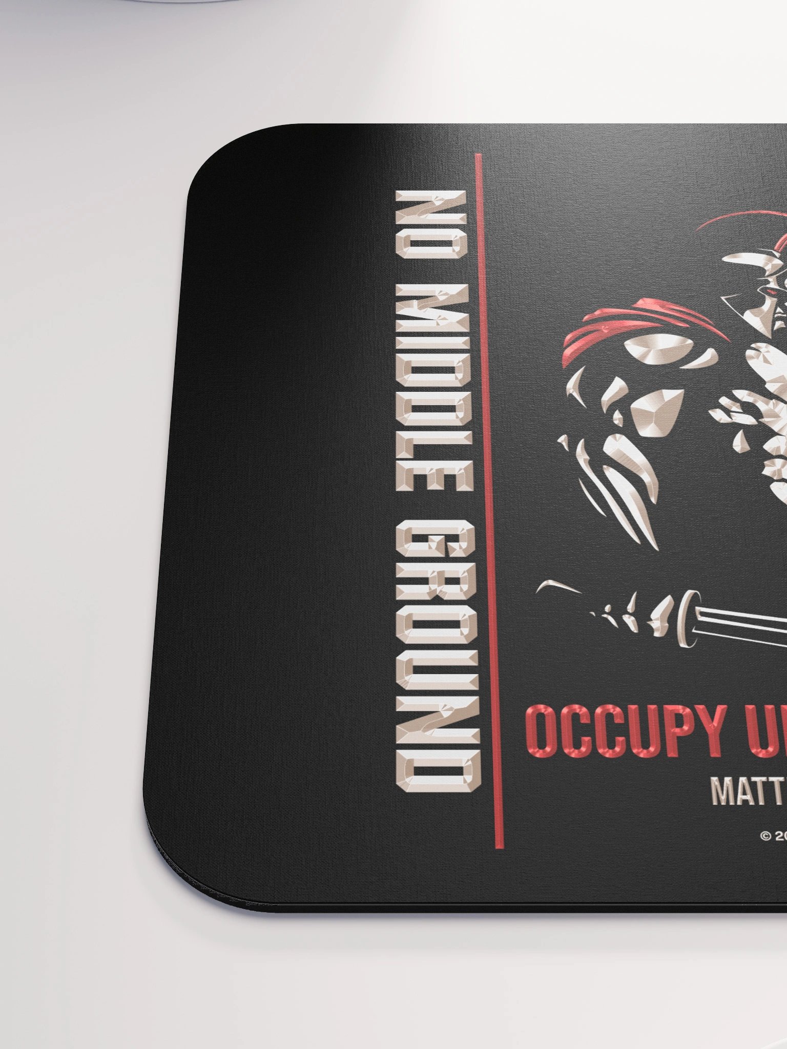 No Middle Ground, Occupy, Blk Mouse Pad product image (6)