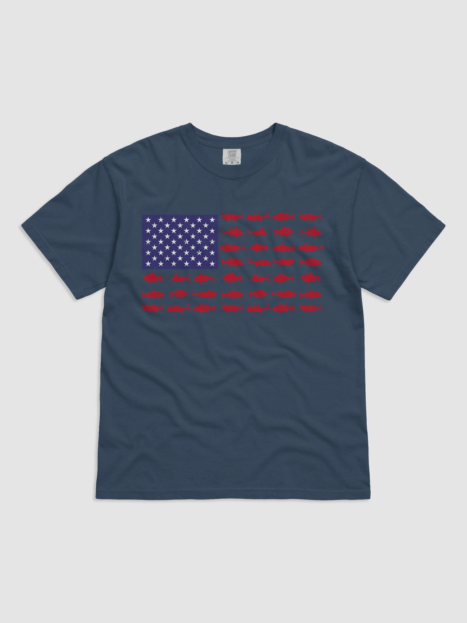 Stars and Stripes Fishy Flag T-Shirt product image (8)
