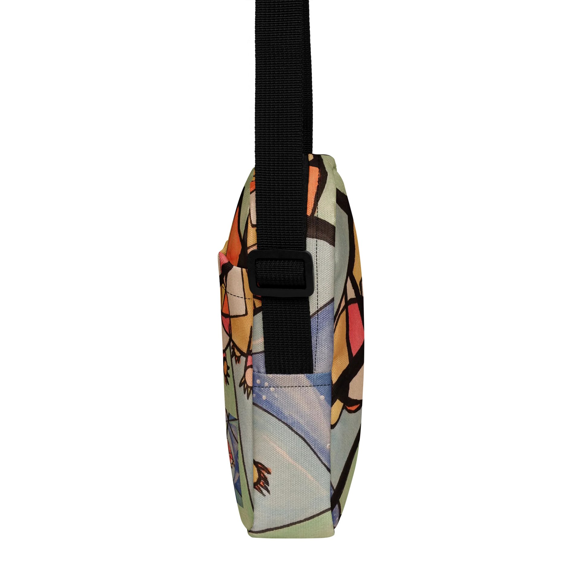 Cubism Painting: The Dream of a Tardigrade All-Over Print Utility Crossbody Bag by Generic product image (2)
