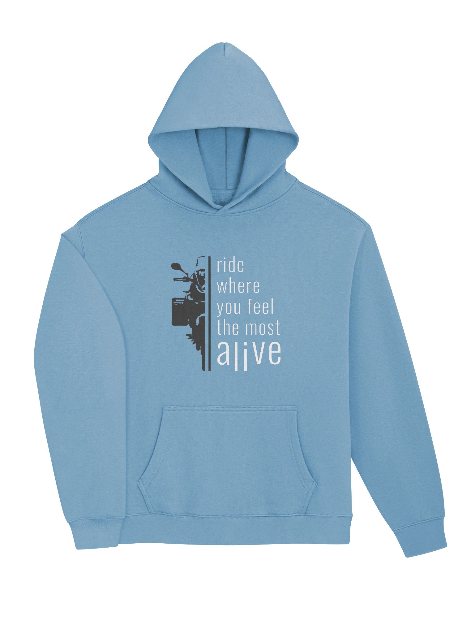 MEN’S Hoodie | Ride where you feel the most Alive product image (2)