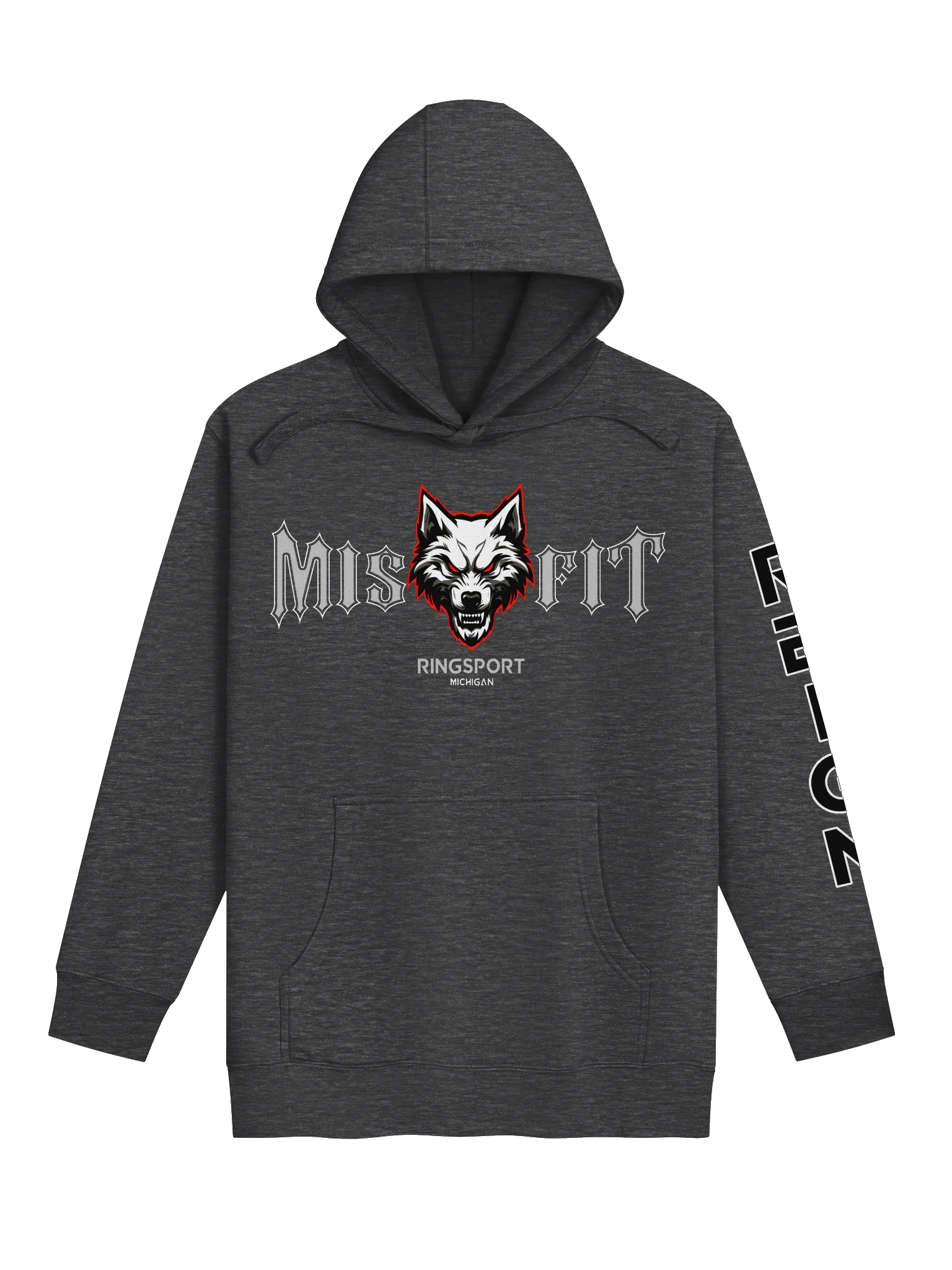 REIGN Sleeve Misfit Ringsport - Premium Hoodie chest and back product image (1)