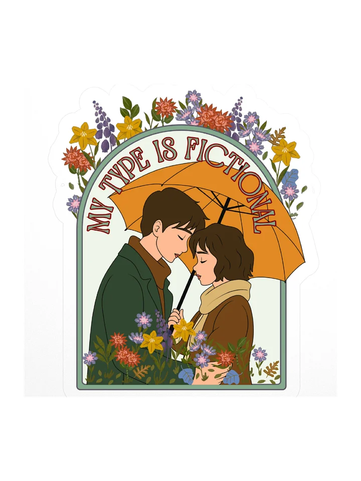 “My Type Is Fictional” – Cozy Literary Romance Art Print product image (3)