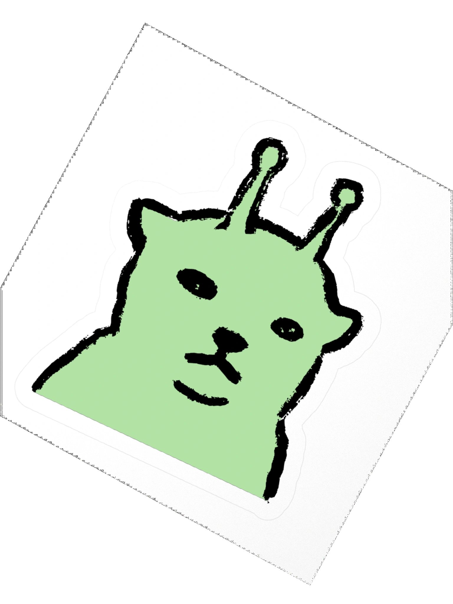 Alien cat sticker product image (6)