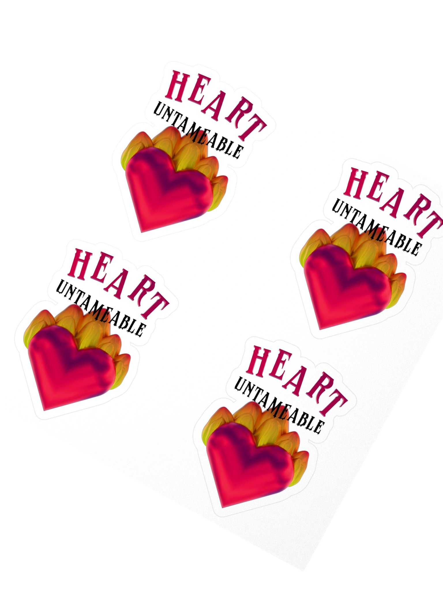 Heart Untameable stickers product image (2)